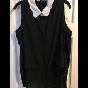 Eloquii tiered blouse sz18